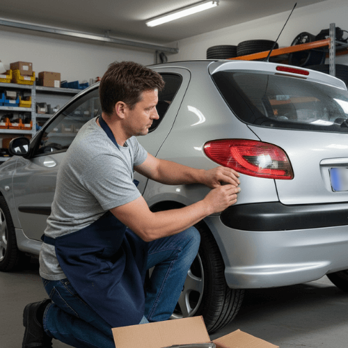 Peugeot Rückleuchten Einbau